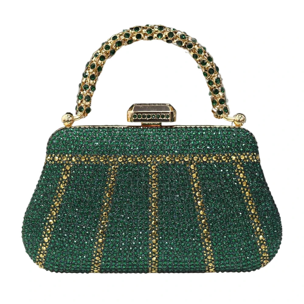 Exquisite Evening Purse With Diamond Design. - Maison Novaire