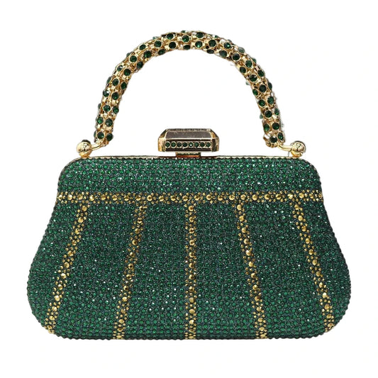 Exquisite Evening Purse With Diamond Design. - Maison Novaire