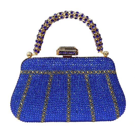 Exquisite Evening Purse With Diamond Design. - Maison Novaire