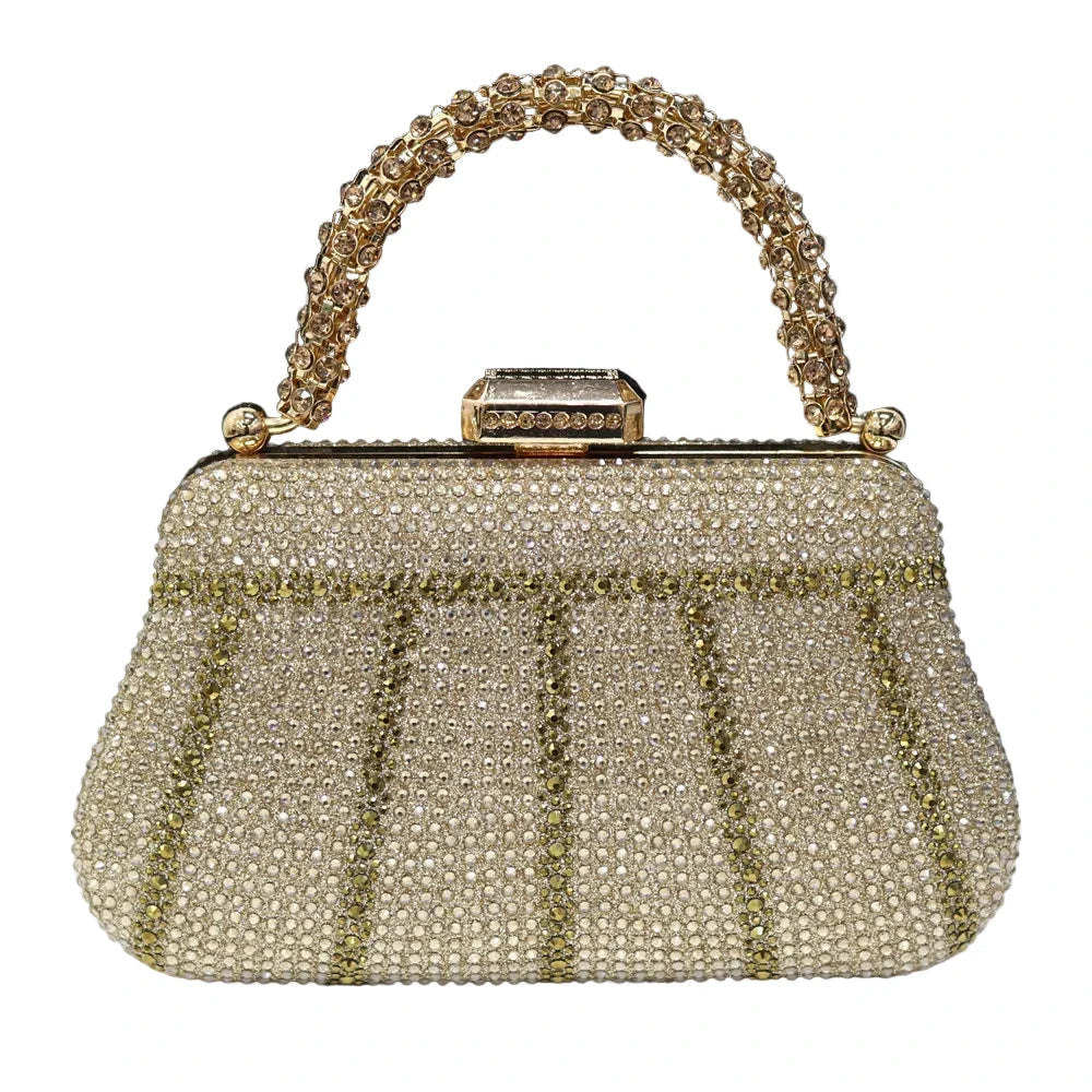 Exquisite Evening Purse With Diamond Design. - Maison Novaire