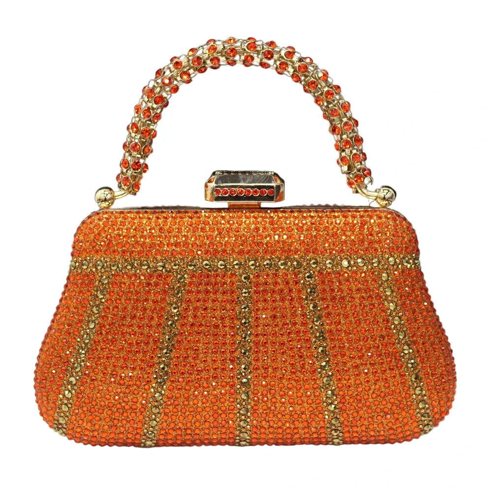 Exquisite Evening Purse With Diamond Design. - Maison Novaire