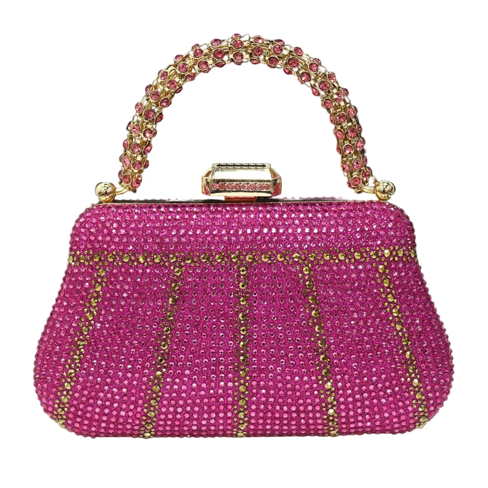 Exquisite Evening Purse With Diamond Design. - Maison Novaire