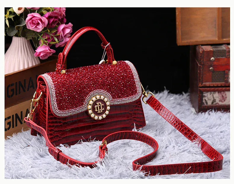 Fancy Leather Handbag - Maison Novaire #