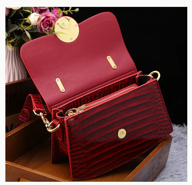 Fancy Leather Handbag - Maison Novaire #