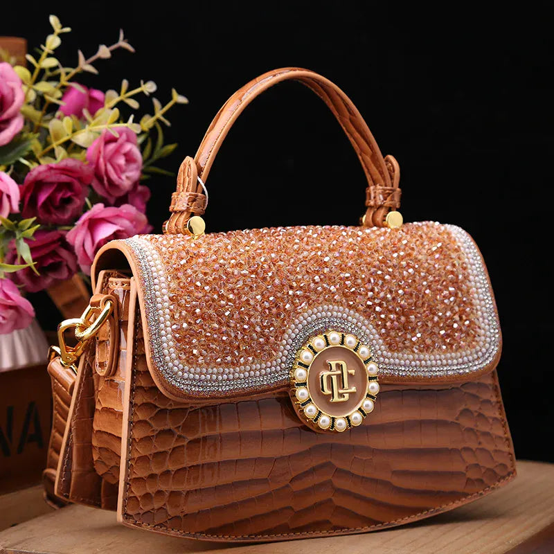 Fancy Leather Handbag - Maison Novaire #