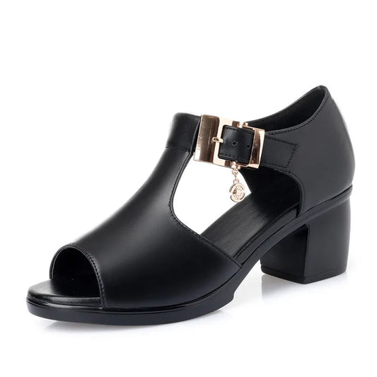 Female Platform Sandals – Casual Chic Height-Boost Shoes - Maison Novaire