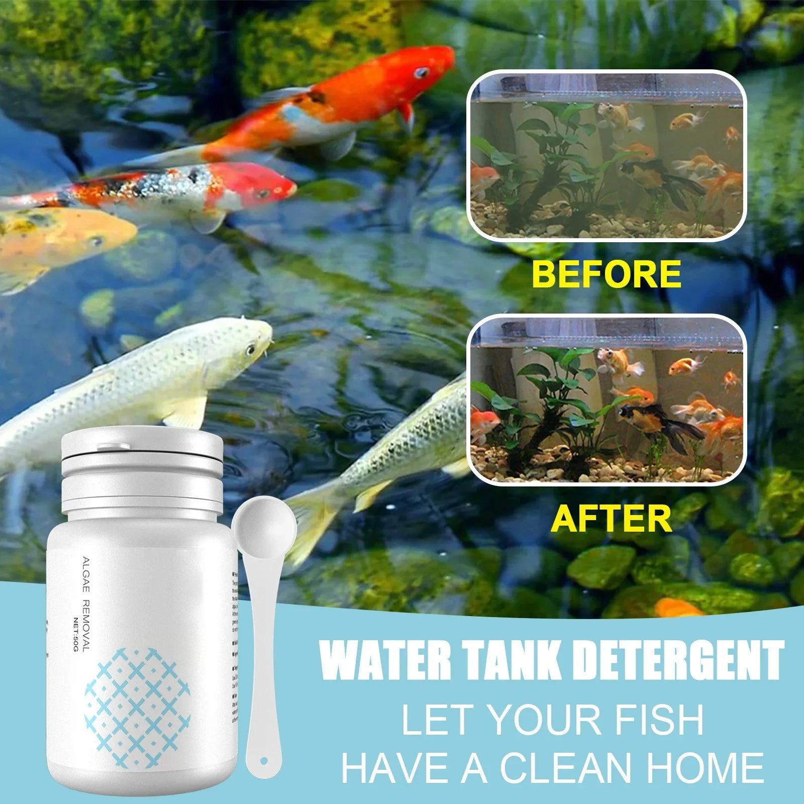 Fish Tank Cleaning Algae Tablets. - Maison Novaire