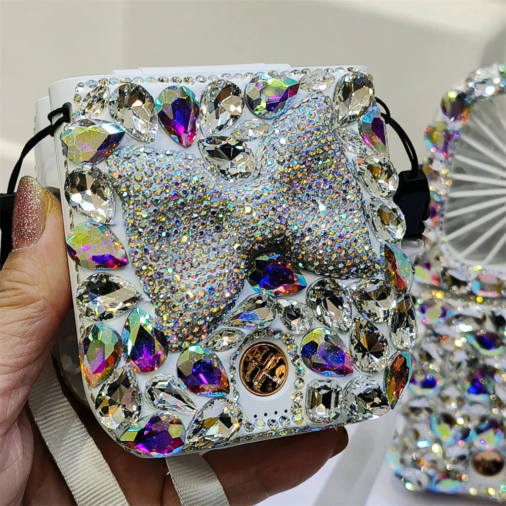 Foldable Rhinestones Portable fan. - BLAKESTORE-NG