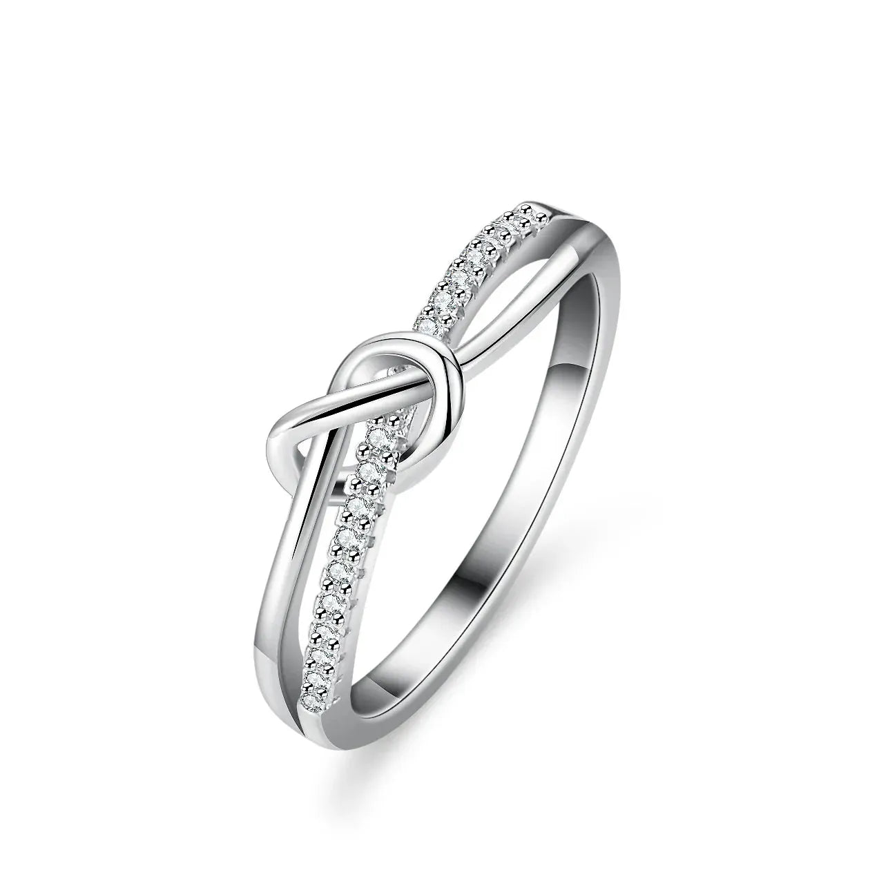 Full Moissanite Ring | 925 Silver 18K Gold Plated Wedding & Engagement Band - Maison Novaire