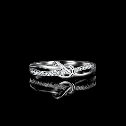 Full Moissanite Ring | 925 Silver 18K Gold Plated Wedding & Engagement Band - Maison Novaire #