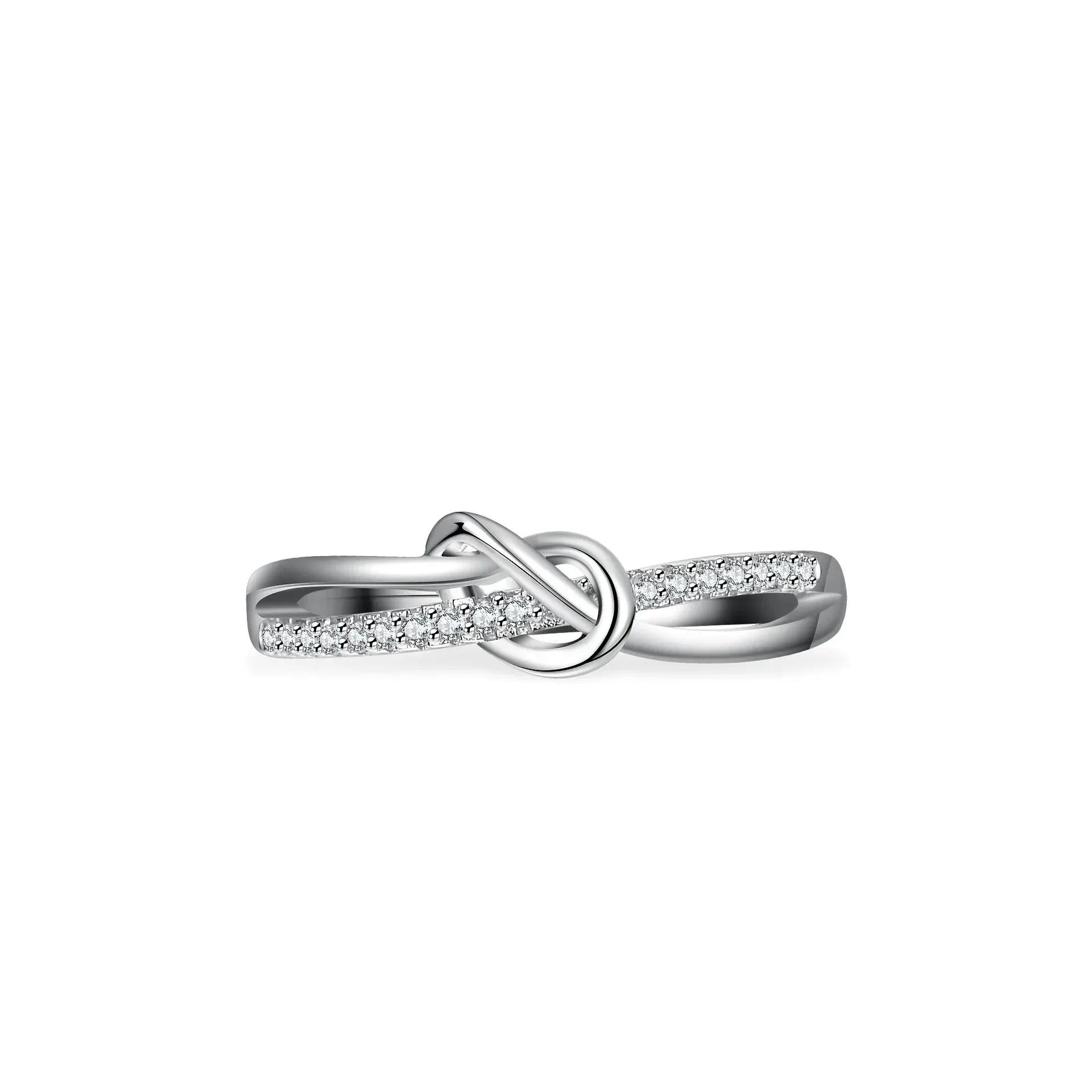 Full Moissanite Ring | 925 Silver 18K Gold Plated Wedding & Engagement Band - Maison Novaire