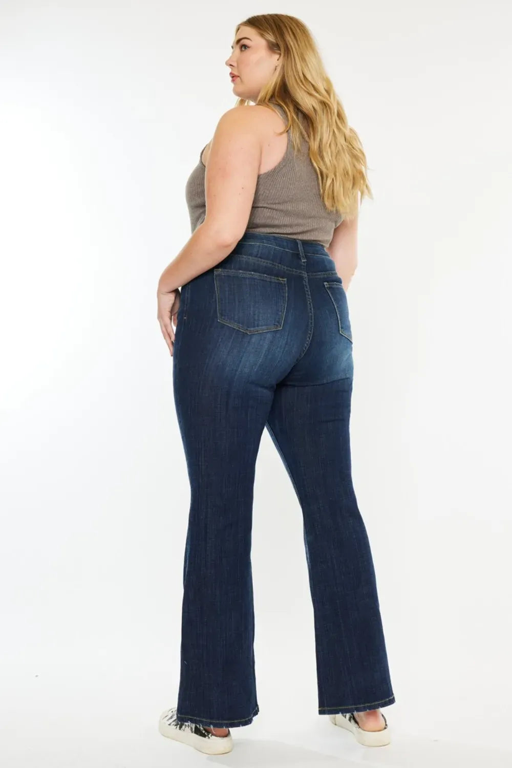 Full Size Mid Rise Flare Jeans - BLAKESTORE-NG