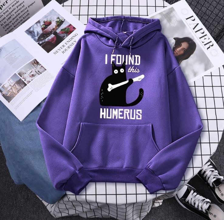 Funny Cat Hoodie Of The Humerus - Maison Novaire #