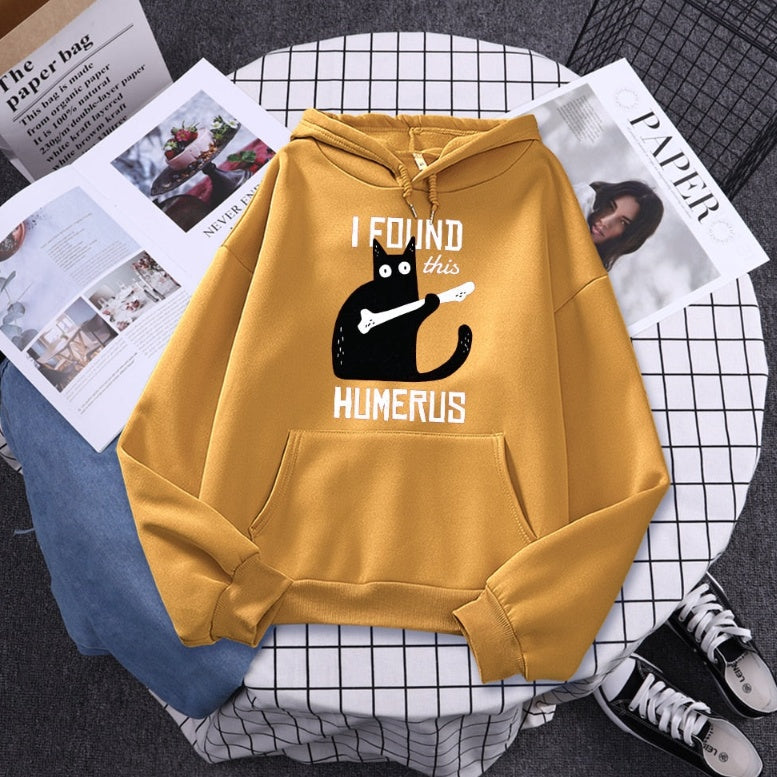 Funny Cat Hoodie Of The Humerus - Maison Novaire #