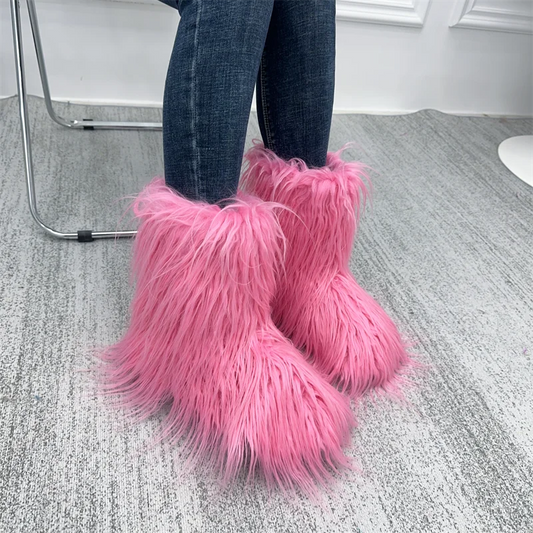 Fur Snow Boots for Winter. - Maison Novaire