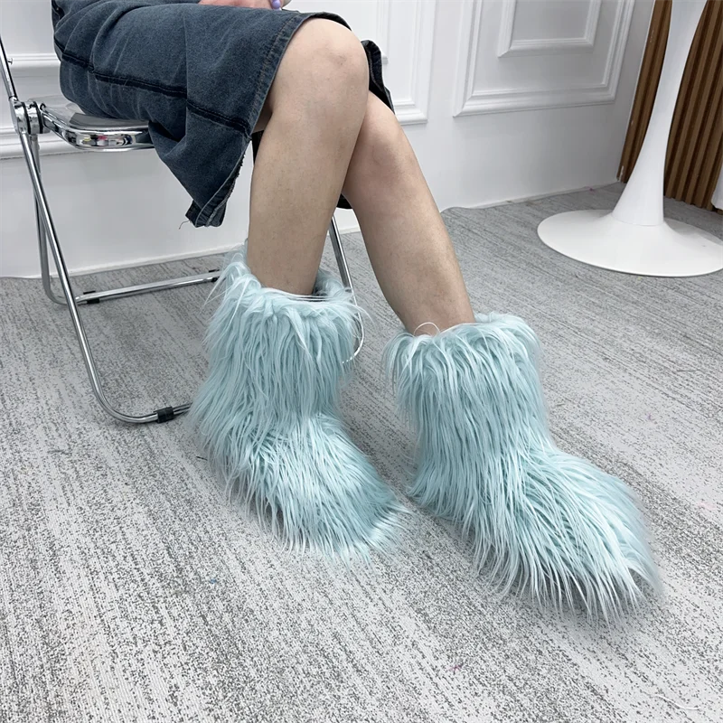 Fur Snow Boots for Winter. - Maison Novaire