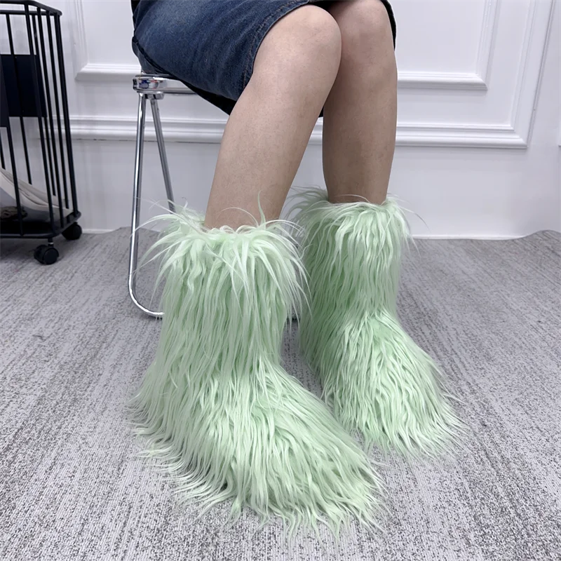 Fur Snow Boots for Winter. - Maison Novaire