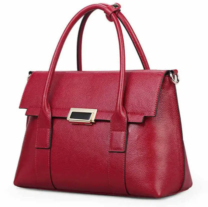 Genuine Leather Briefcase | Large Capacity Women's Bag | Maison Novaire - Maison Novaire #