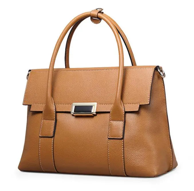 Genuine Leather Briefcase | Large Capacity Women's Bag | Maison Novaire - Maison Novaire #