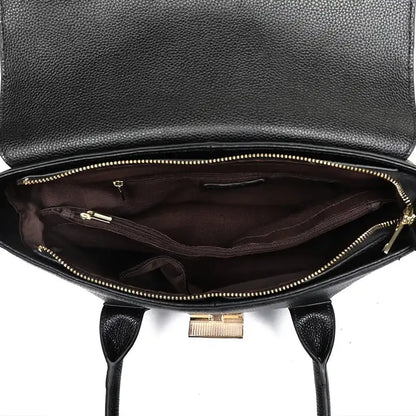 Genuine Leather Briefcase | Large Capacity Women's Bag | Maison Novaire - Maison Novaire #