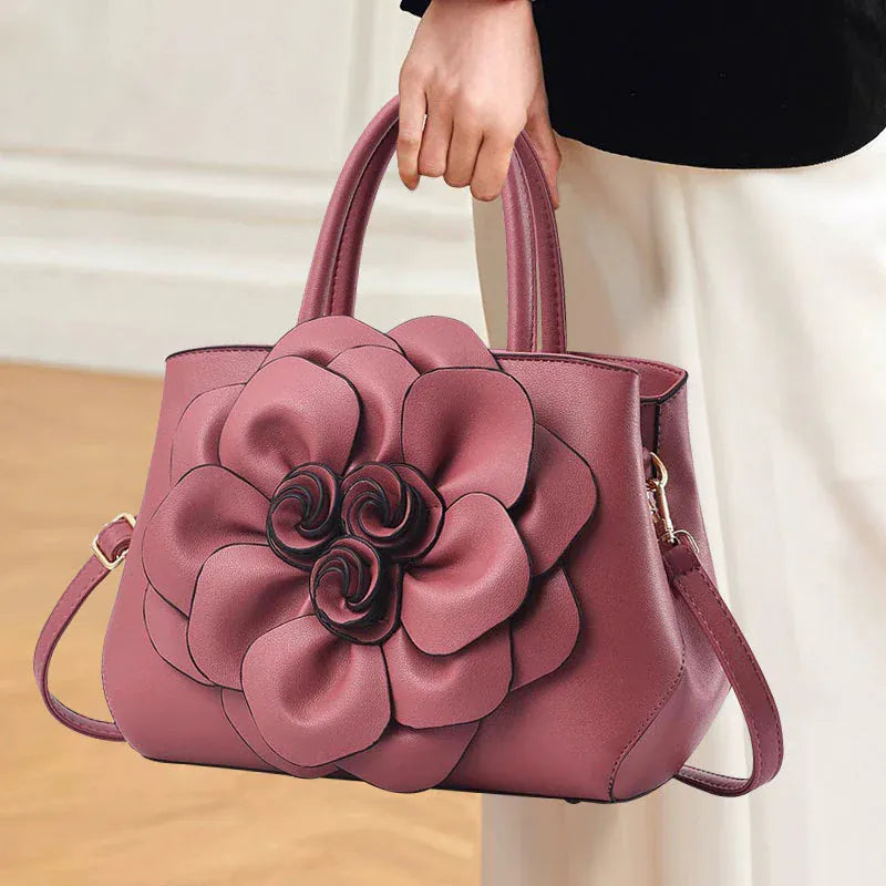 Genuine Leather Embroidery Shoulder & Crossbody Bag - Maison Novaire