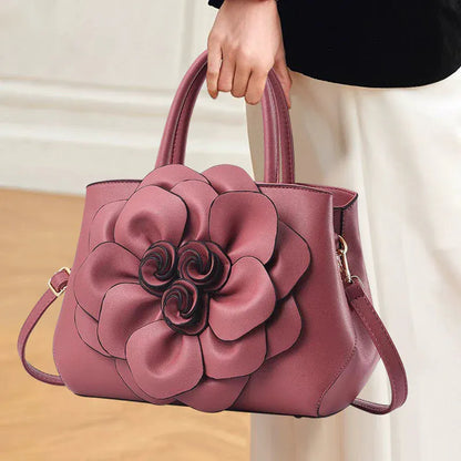 Genuine Leather Embroidery Shoulder & Crossbody Bag - Maison Novaire