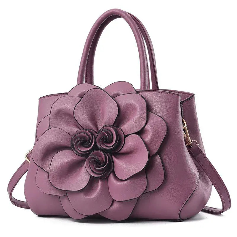 Genuine Leather Embroidery Shoulder & Crossbody Bag - Maison Novaire