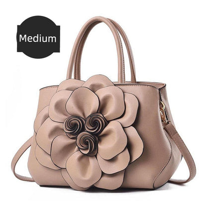 Genuine Leather Embroidery Shoulder & Crossbody Bag - Maison Novaire