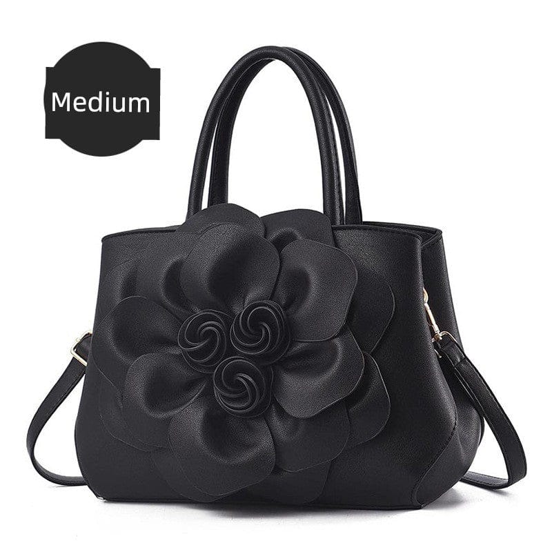 Genuine Leather Embroidery Shoulder & Crossbody Bag - Maison Novaire