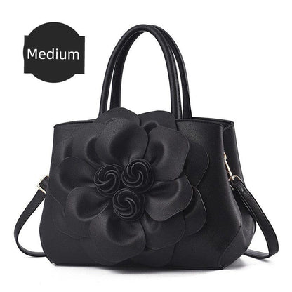 Genuine Leather Embroidery Shoulder & Crossbody Bag - Maison Novaire