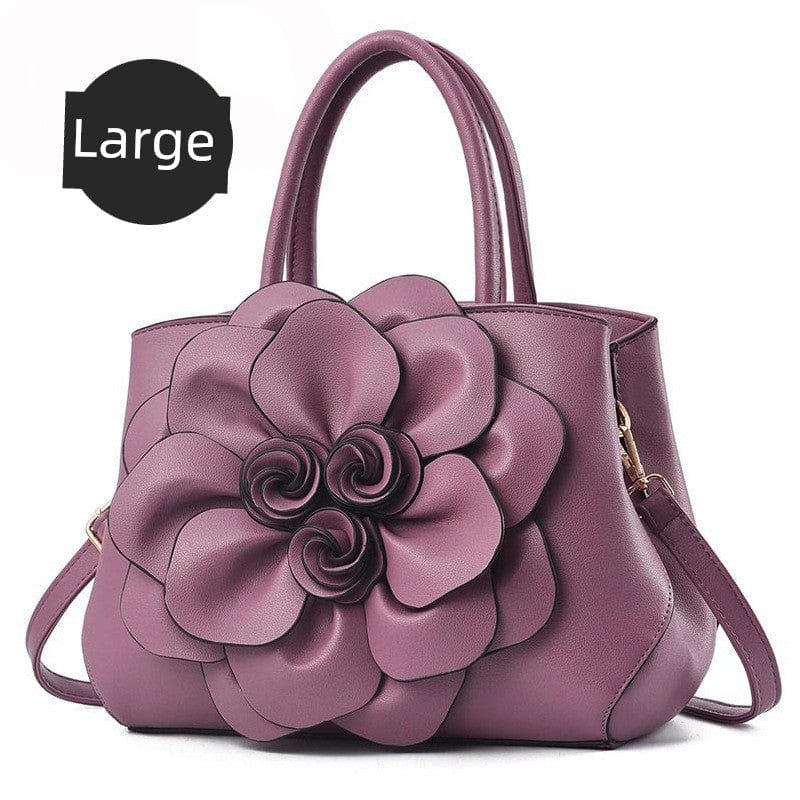 Genuine Leather Embroidery Shoulder & Crossbody Bag - Maison Novaire