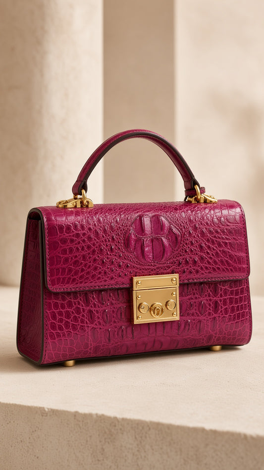 Genuine Leather Flap Shoulder Bag | Maison Novaire Signature Accessories  - A4 / (30cm<Max Length<50cm) - Maison Novaire