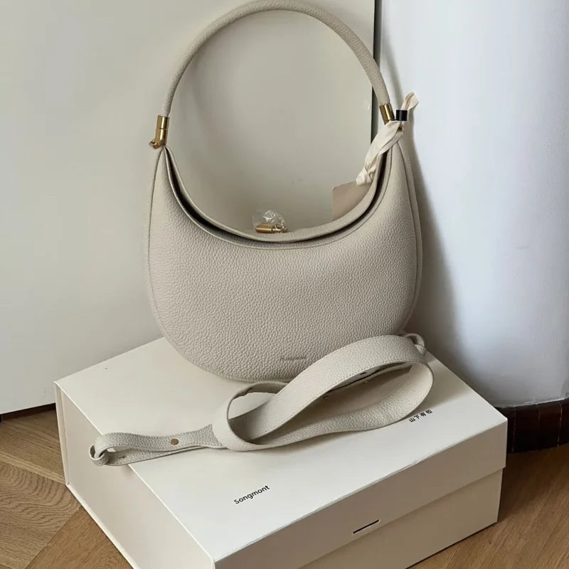 Genuine Leather Shoulder Bag. - Maison Novaire