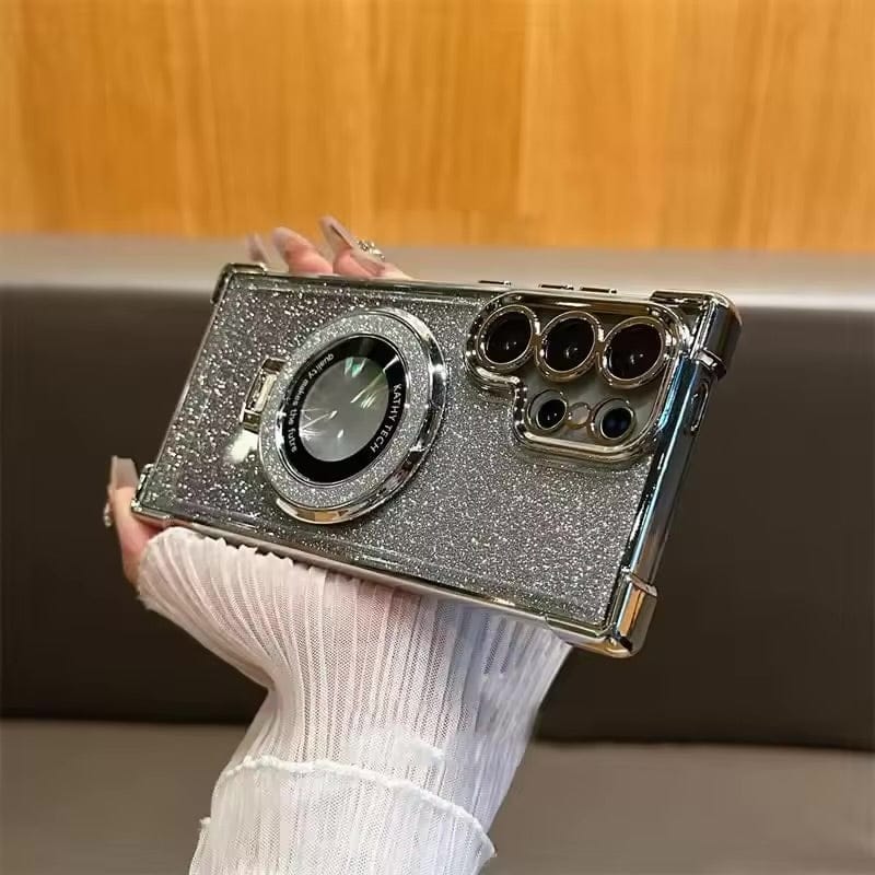 Glitter MagSafe Stand Samsung Case - Maison Novaire