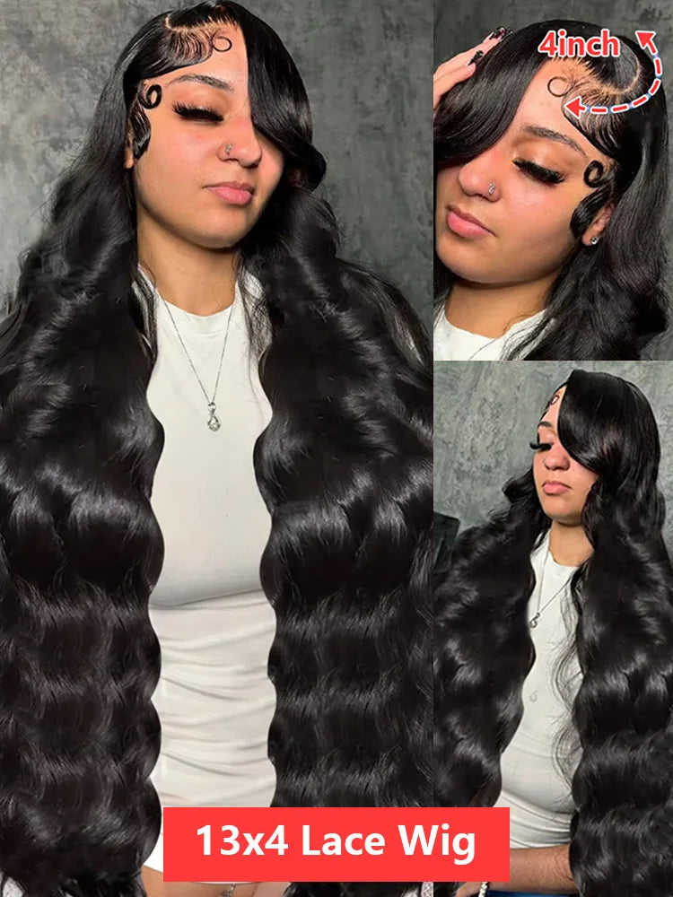 Glueless Wig Human Hair Body Wave Lace Frontal. - BLAKESTORE-NG