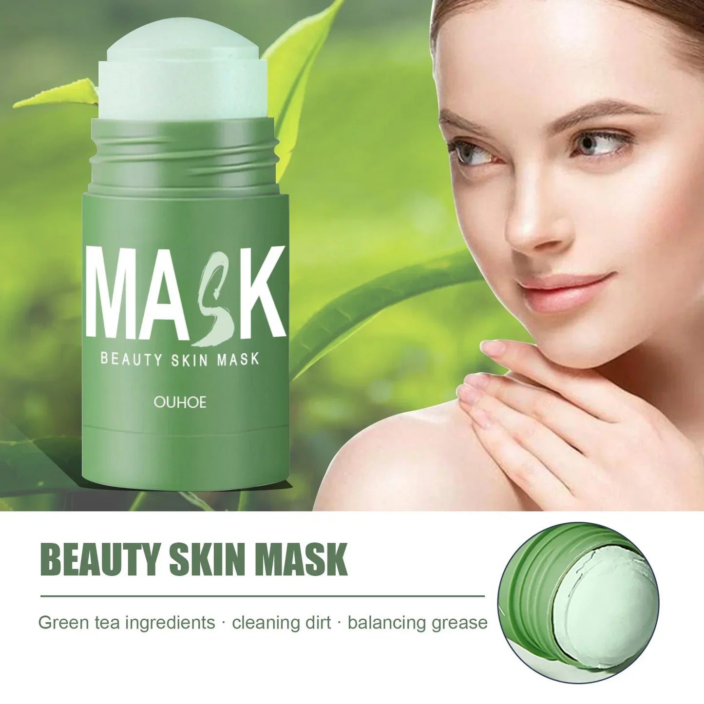 Green Tea Anti Aging Mask. - Maison Novaire #