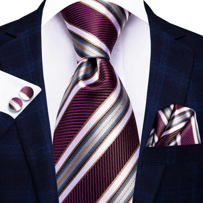 Hi-Tie Black Paisley Silk Tie 8.5cm | 100% Silk Men’s Formal Luxury Necktie for Wedding Business Party