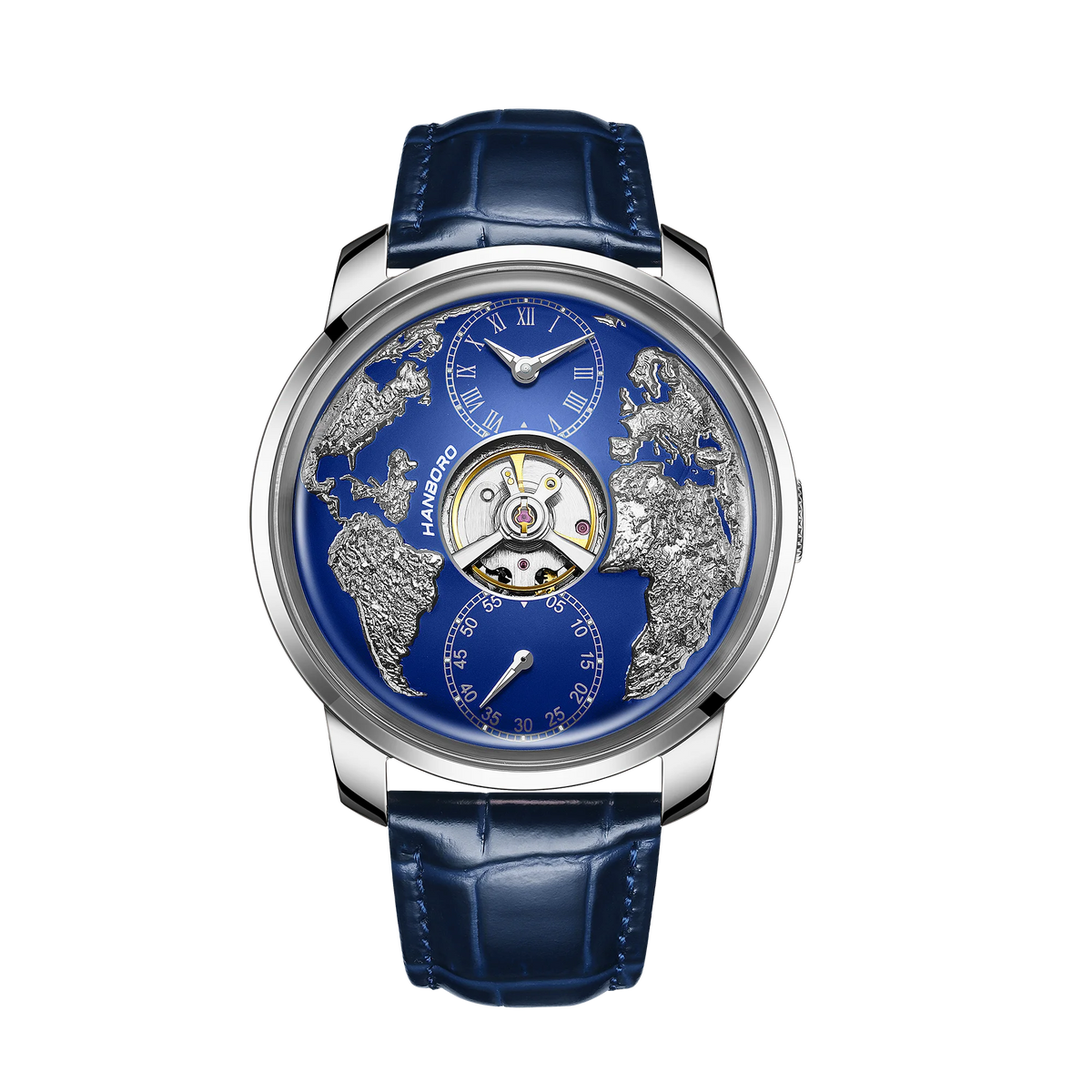 HANBORO World Time Automatic Mechanical Watch  - 1026-6 - Maison Novaire