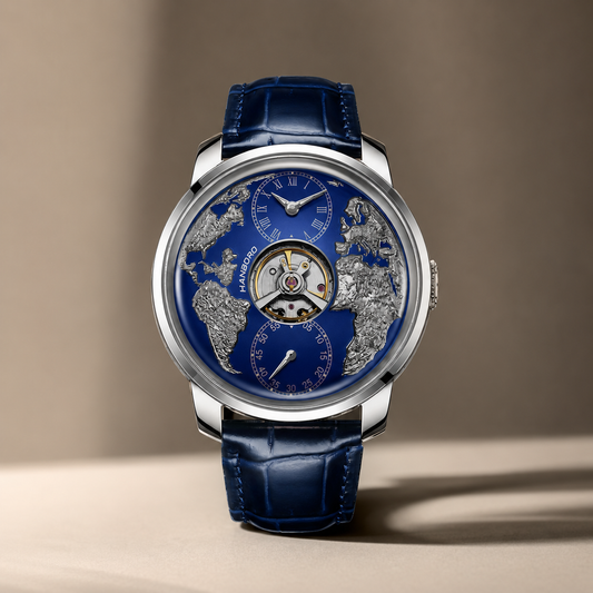 HANBORO World Time Automatic Mechanical Watch  - 1026-6 - Maison Novaire