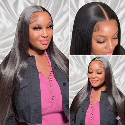 HD Lace Brazilian Wig – Bone Straight 13x4/13x6 Frontal & 5x5 Closure - Maison Novaire #