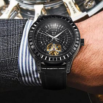 Haemmer Jacob Tourbillon Leather Watch - Maison Novaire