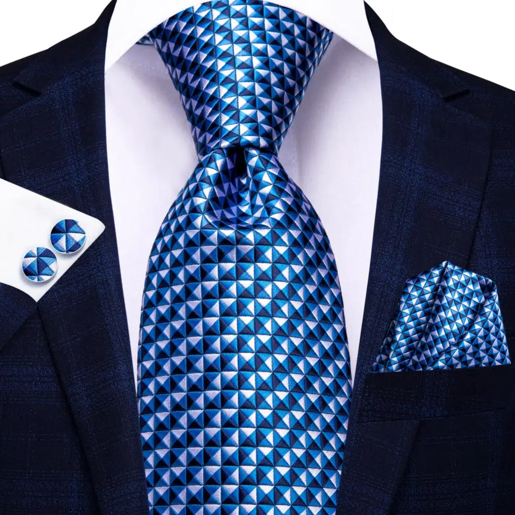 Hi-Tie Black Paisley Silk Tie 8.5cm | 100% Silk Men’s Formal Luxury Necktie for Wedding Business Party