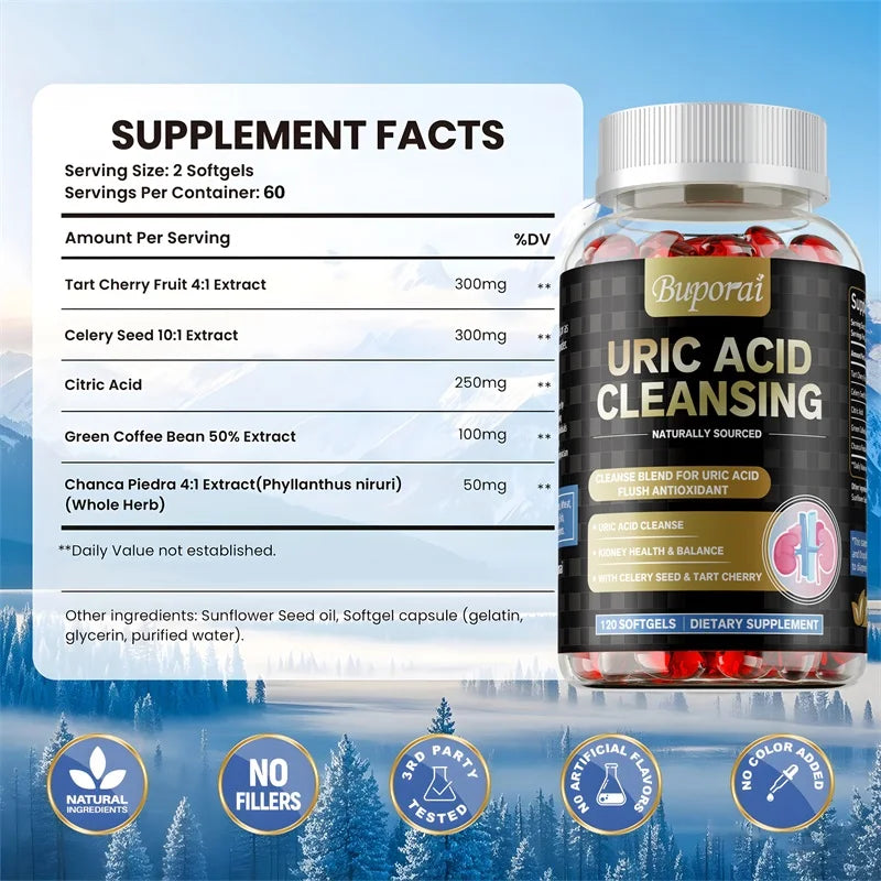 Herbal Supplement-Uric Acid Cleanser & Kidney Support. - Maison Novaire