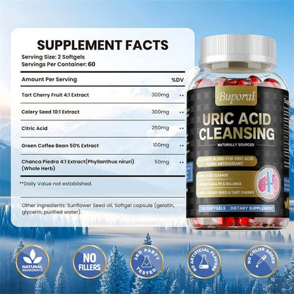 Herbal Supplement-Uric Acid Cleanser & Kidney Support. - Maison Novaire