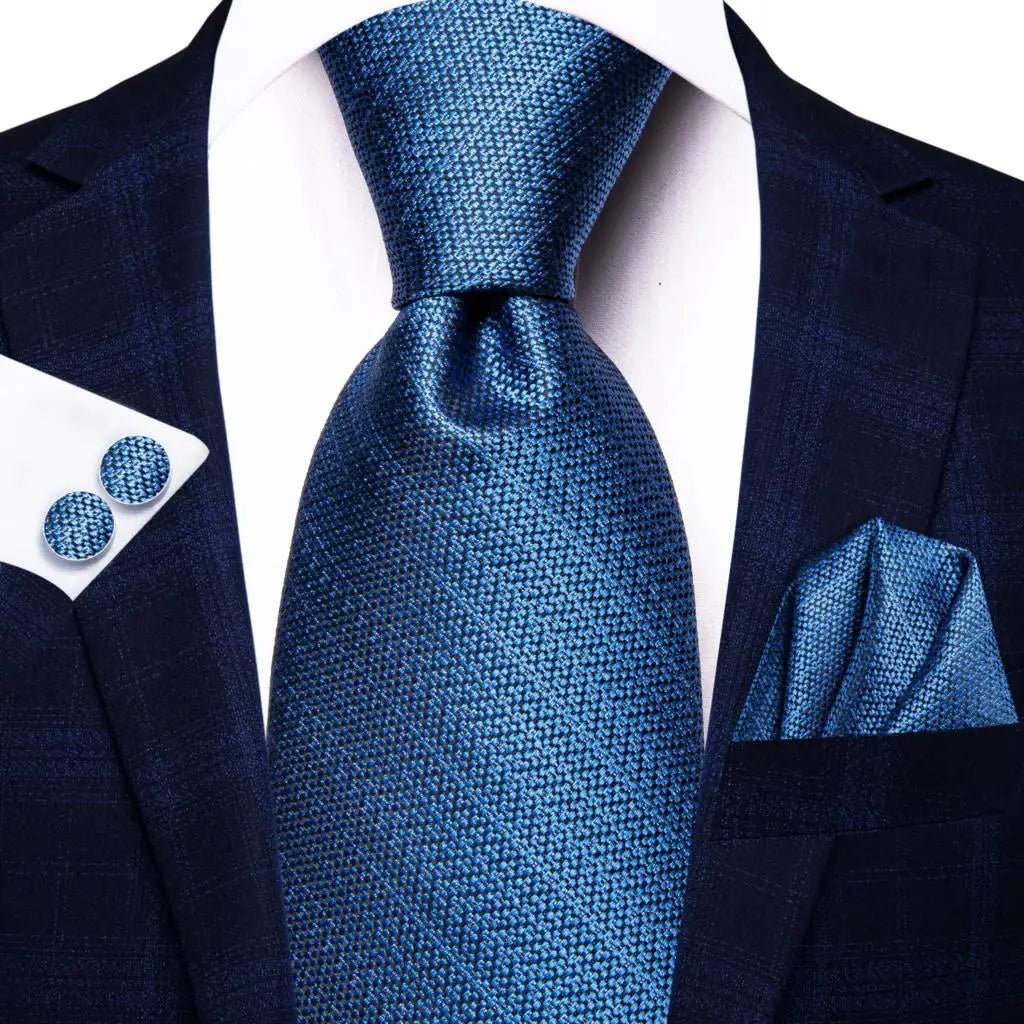 Hi-Tie Black Paisley Silk Tie 8.5cm | 100% Silk Men’s Formal Luxury Necktie for Wedding Business Party - Maison Novaire #
