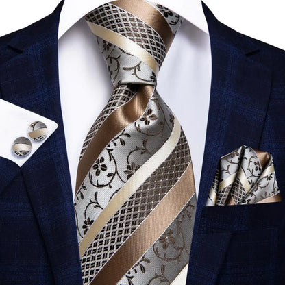 Hi-Tie Black Paisley Silk Tie 8.5cm | 100% Silk Men’s Formal Luxury Necktie for Wedding Business Party - Maison Novaire #