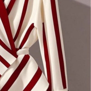 High-end Long-sleeved Striped Shirt - Maison Novaire