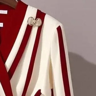 High-end Long-sleeved Striped Shirt - Maison Novaire