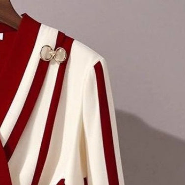 High-end Long-sleeved Striped Shirt - Maison Novaire