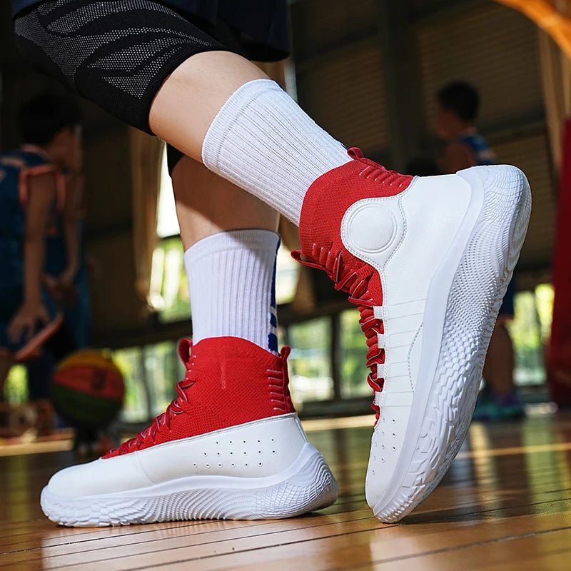 High-top shoe library basketball shoes. Flying light, breathable soft casual sneakers. fashion running shoes. - Maison Novaire #